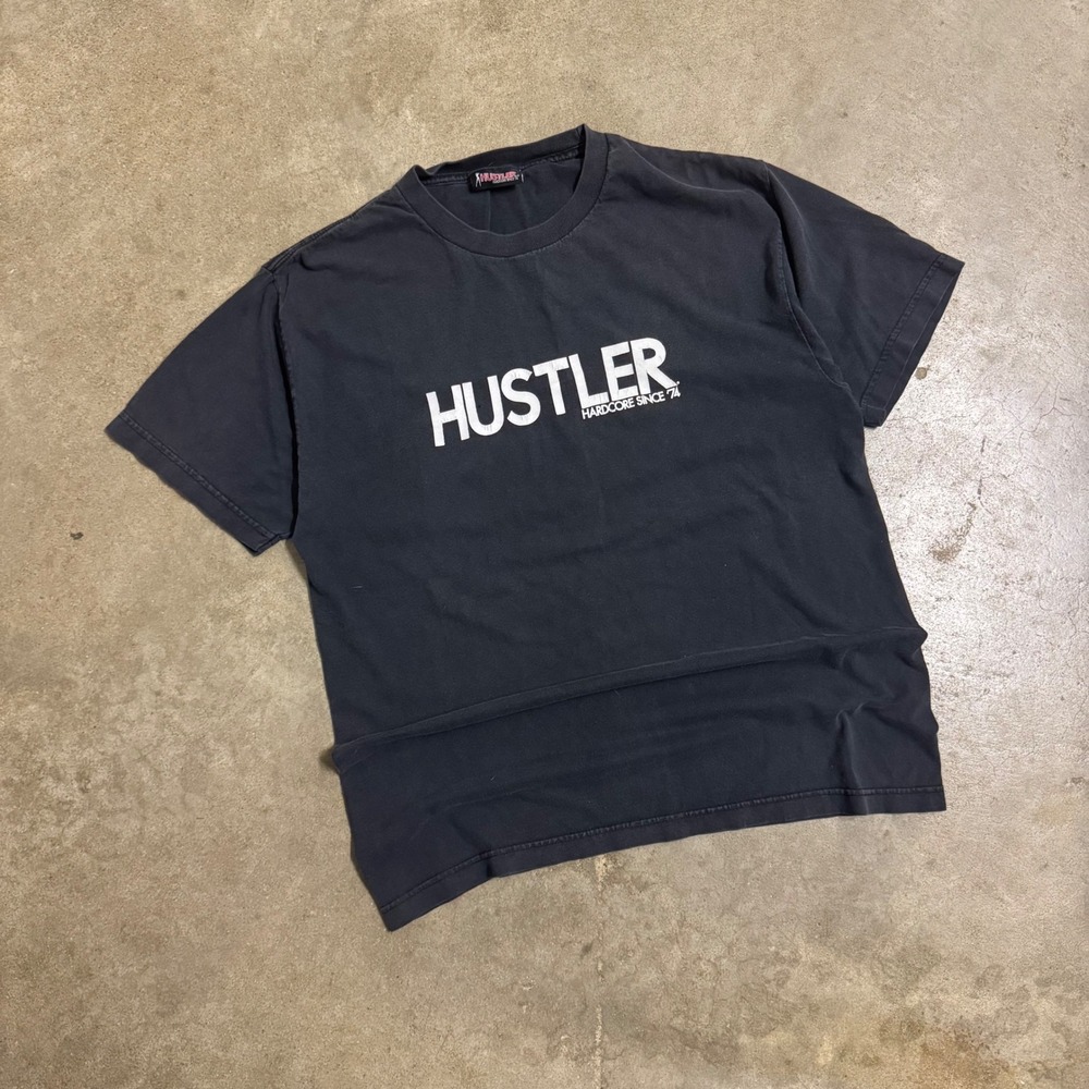 Vintage Hustler Graphic Tee Mens XL Vulgar Raunchy Obscure